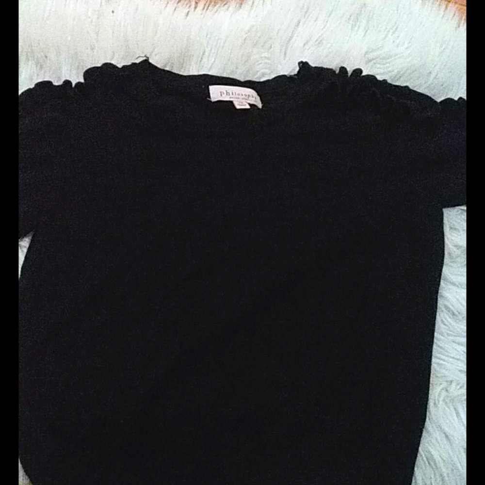 Philosophy petite short sleeve sweater